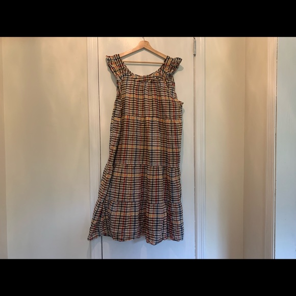 Sleeveless plaid spring/summer dress from Loft - Picture 1 of 3